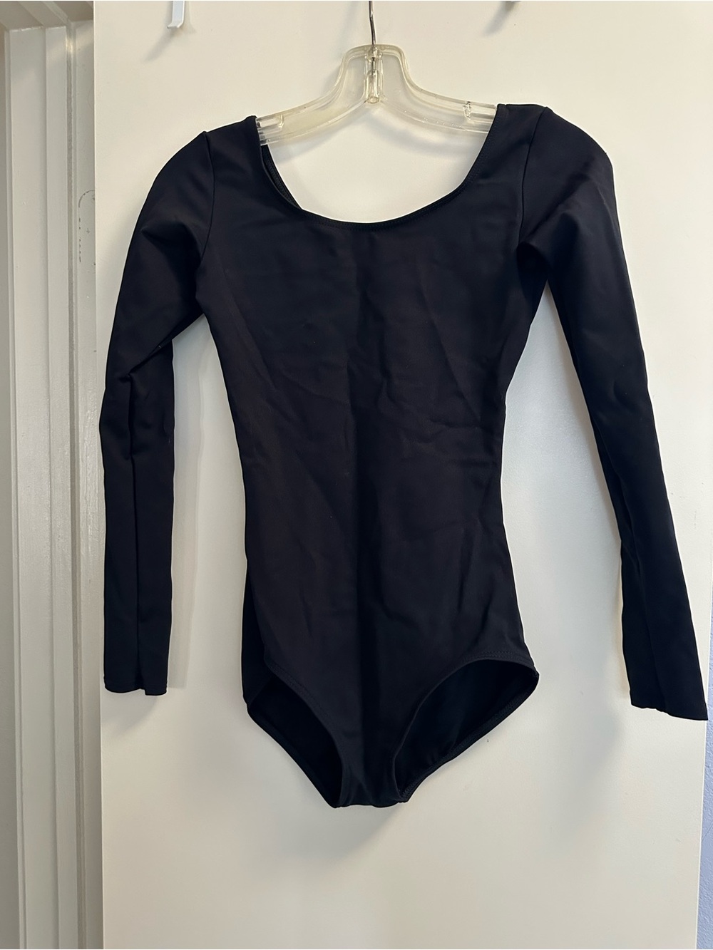 Capezio Black Long-sleeve leotard adult medium